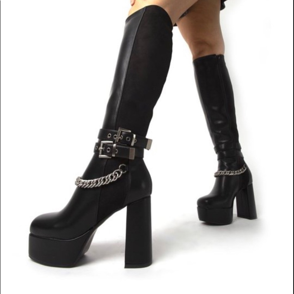 LaModa Platform Knee High Boots - worn twice.